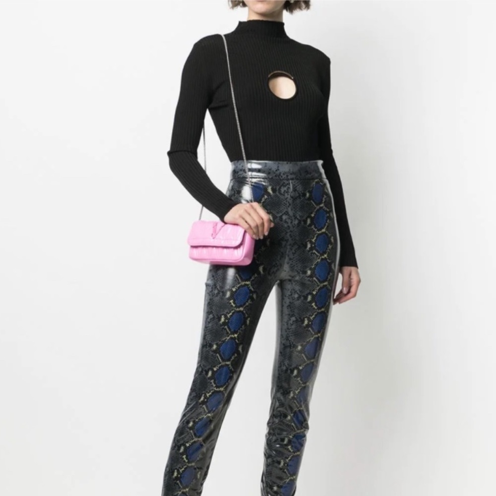 Versace Cut-out Detail Ribbed-Knit Jumper